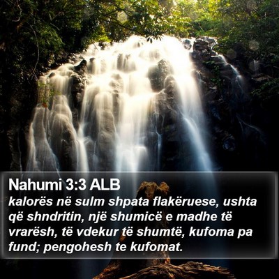 Nahumi 3:3 ALB Bible Verse Image