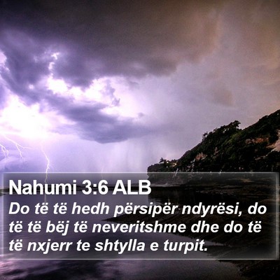 Nahumi 3:6 ALB Bible Verse Image