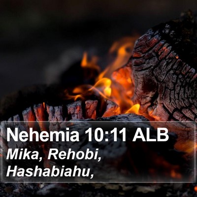 Nehemia 10:11 ALB Bible Verse Image