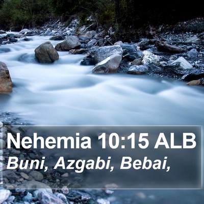 Nehemia 10:15 ALB Bible Verse Image