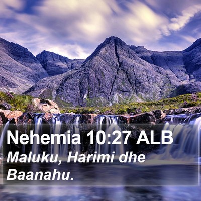 Nehemia 10:27 ALB Bible Verse Image