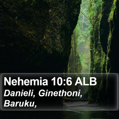 Nehemia 10:6 ALB Bible Verse Image