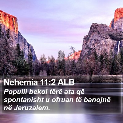 Nehemia 11:2 ALB Bible Verse Image