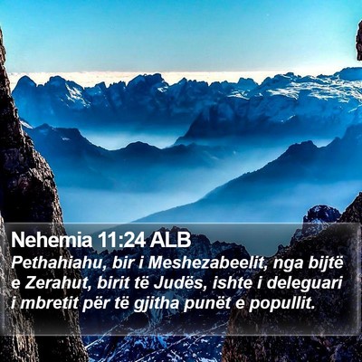 Nehemia 11:24 ALB Bible Verse Image