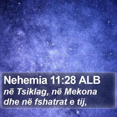 Nehemia 11:28 ALB Bible Verse Image