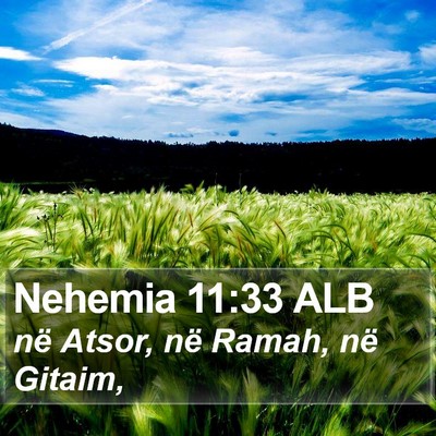 Nehemia 11:33 ALB Bible Verse Image