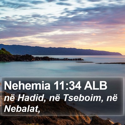Nehemia 11:34 ALB Bible Verse Image