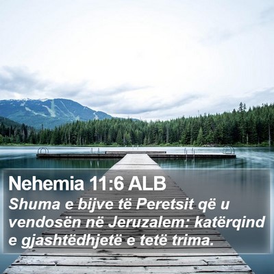 Nehemia 11:6 ALB Bible Verse Image