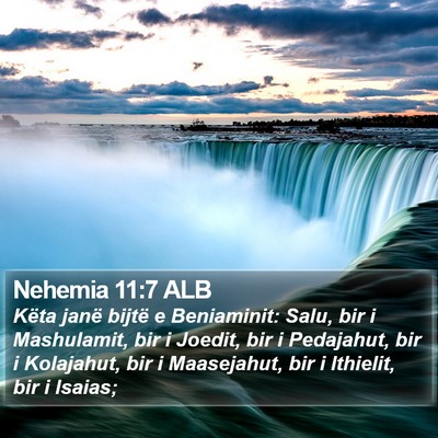 Nehemia 11:7 ALB Bible Verse Image