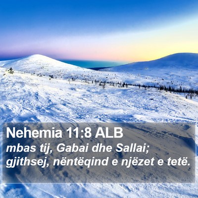 Nehemia 11:8 ALB Bible Verse Image