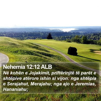 Nehemia 12:12 ALB Bible Verse Image