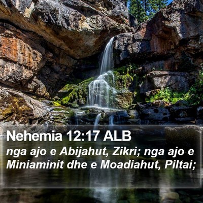 Nehemia 12:17 ALB Bible Verse Image