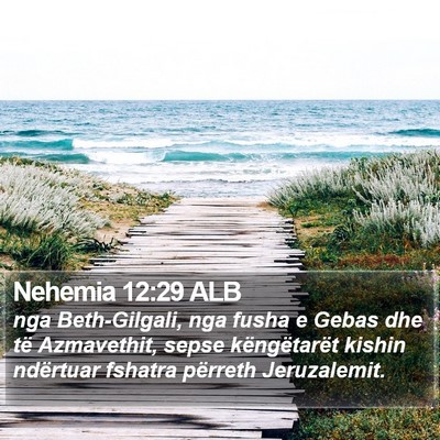Nehemia 12:29 ALB Bible Verse Image