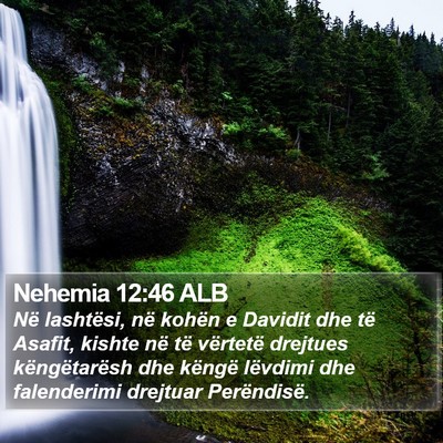 Nehemia 12:46 ALB Bible Verse Image