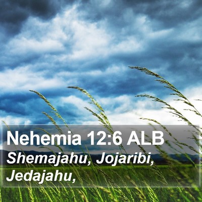 Nehemia 12:6 ALB Bible Verse Image
