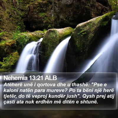 Nehemia 13:21 ALB Bible Verse Image
