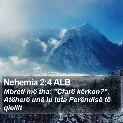Nehemia 2:4 ALB Bible Verse Image