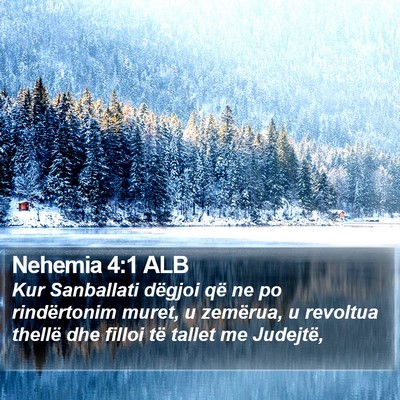 Nehemia 4:1 ALB Bible Verse Image