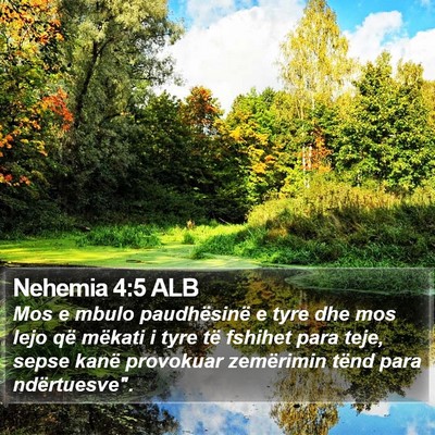 Nehemia 4:5 ALB Bible Verse Image