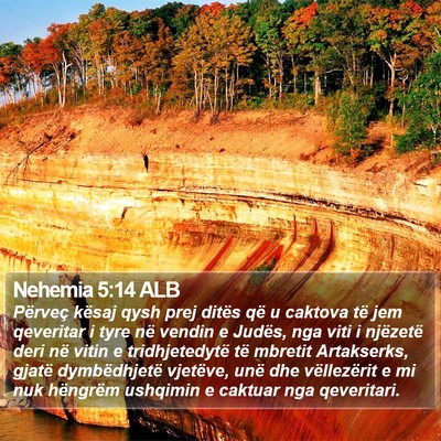 Nehemia 5:14 ALB Bible Verse Image