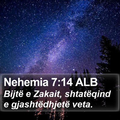 Nehemia 7:14 ALB Bible Verse Image