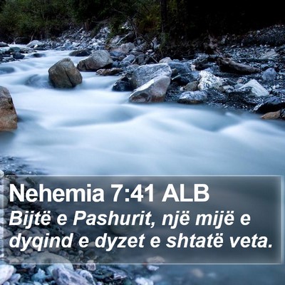 Nehemia 7:41 ALB Bible Verse Image