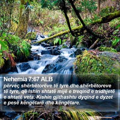 Nehemia 7:67 ALB Bible Verse Image