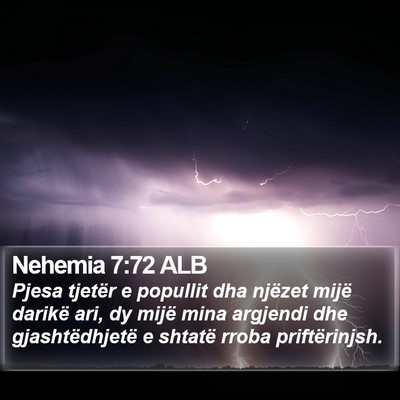 Nehemia 7:72 ALB Bible Verse Image