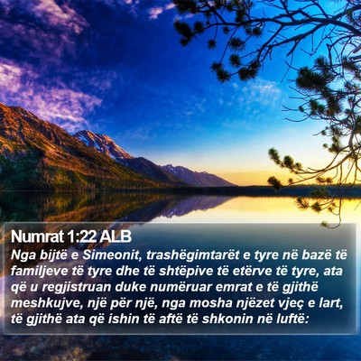 Numrat 1:22 ALB Bible Verse Image
