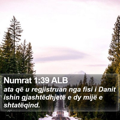 Numrat 1:39 ALB Bible Verse Image