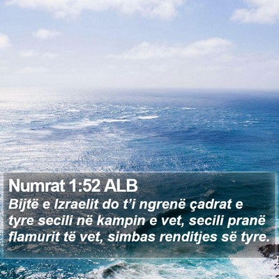 Numrat 1:52 ALB Bible Verse Image