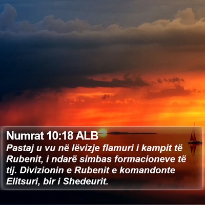 Numrat 10:18 ALB Bible Verse Image
