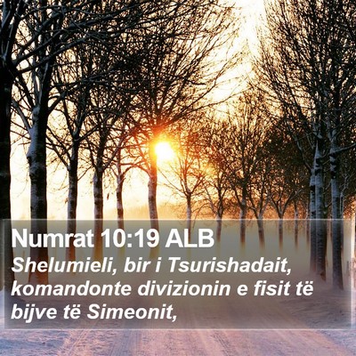 Numrat 10:19 ALB Bible Verse Image