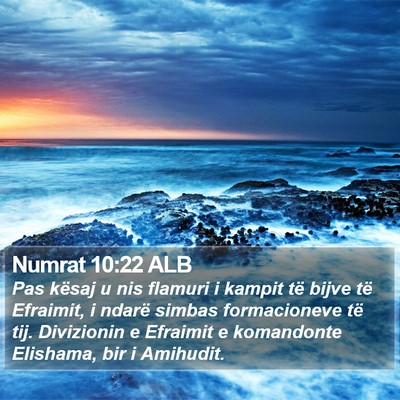 Numrat 10:22 ALB Bible Verse Image