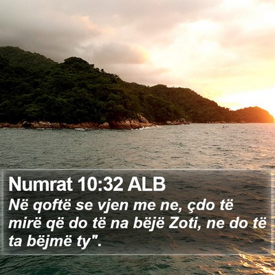 Numrat 10:32 ALB Bible Verse Image