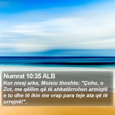 Numrat 10:35 ALB Bible Verse Image