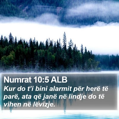 Numrat 10:5 ALB Bible Verse Image
