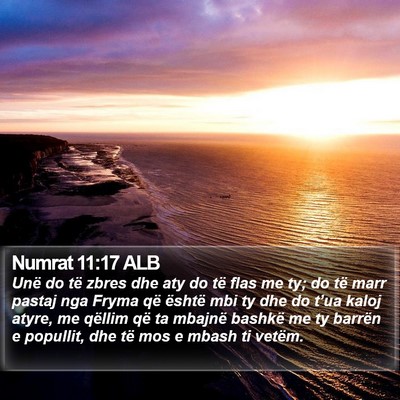 Numrat 11:17 ALB Bible Verse Image