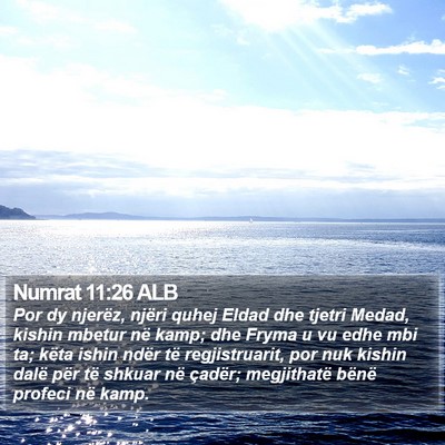 Numrat 11:26 ALB Bible Verse Image