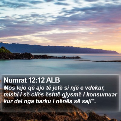Numrat 12:12 ALB Bible Verse Image
