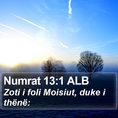 Numrat 13:1 ALB Bible Verse Image