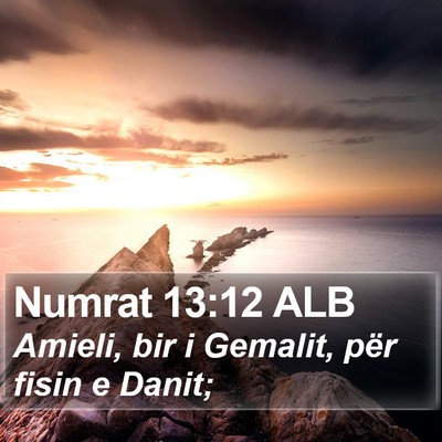 Numrat 13:12 ALB Bible Verse Image