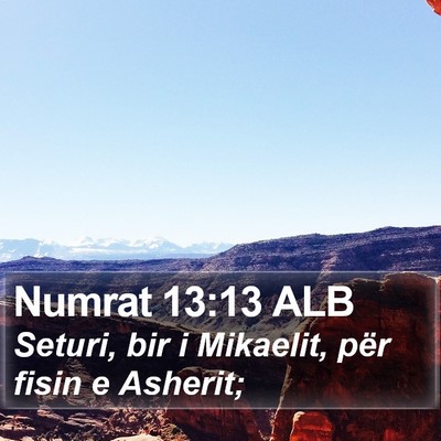 Numrat 13:13 ALB Bible Verse Image