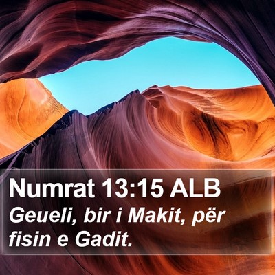 Numrat 13:15 ALB Bible Verse Image
