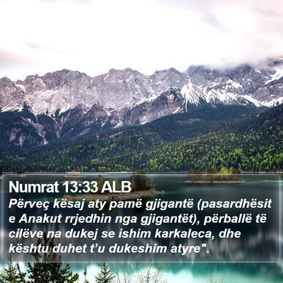 Numrat 13:33 ALB Bible Verse Image