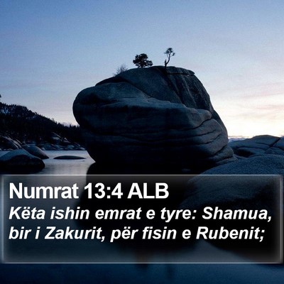 Numrat 13:4 ALB Bible Verse Image