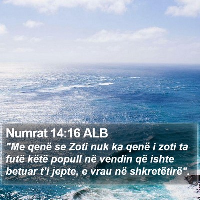 Numrat 14:16 ALB Bible Verse Image