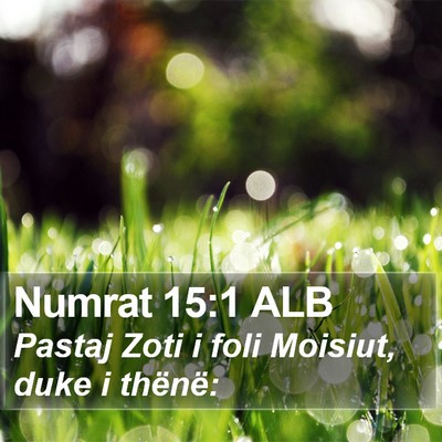 Numrat 15:1 ALB Bible Verse Image