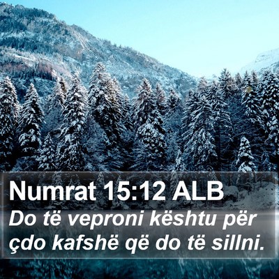 Numrat 15:12 ALB Bible Verse Image