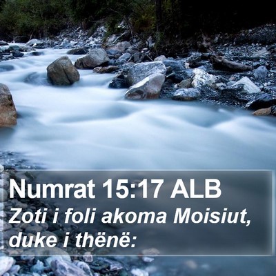 Numrat 15:17 ALB Bible Verse Image